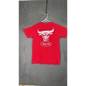 Chicago Bulls Shirt Mens Large NBA Basketball Windy City See Red Hardwood Classi